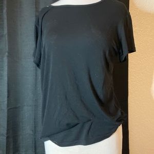 Black Lorna Jane Mesh Back Tee
